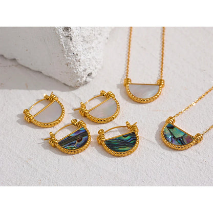 Opal Necklace Earring Set