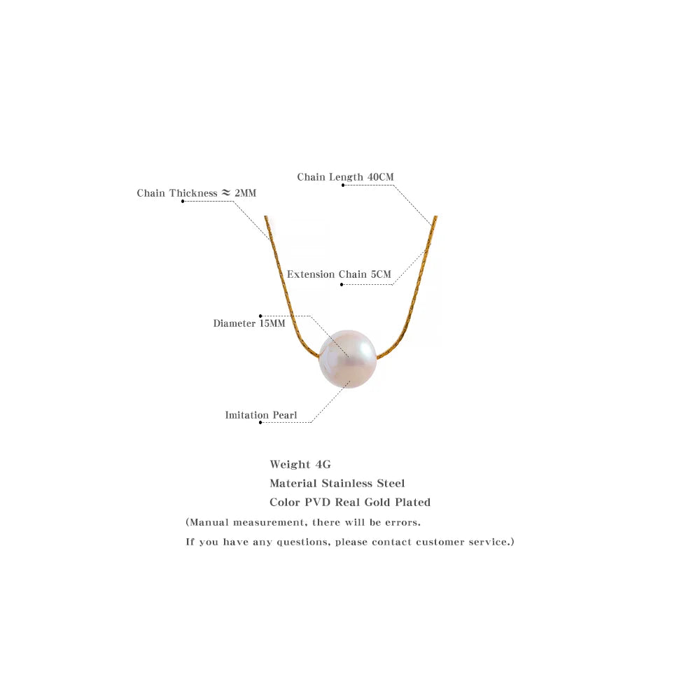 Single Pearl Necklace
