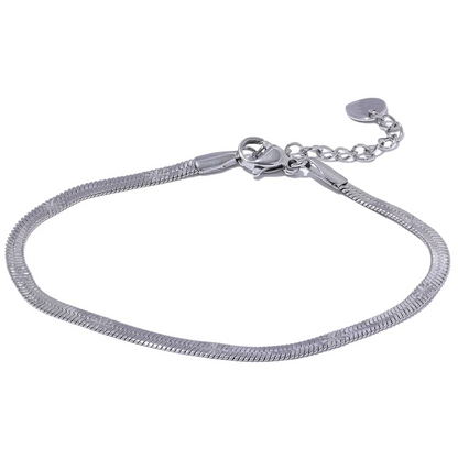 Flat Snake Chain Jewelry Set