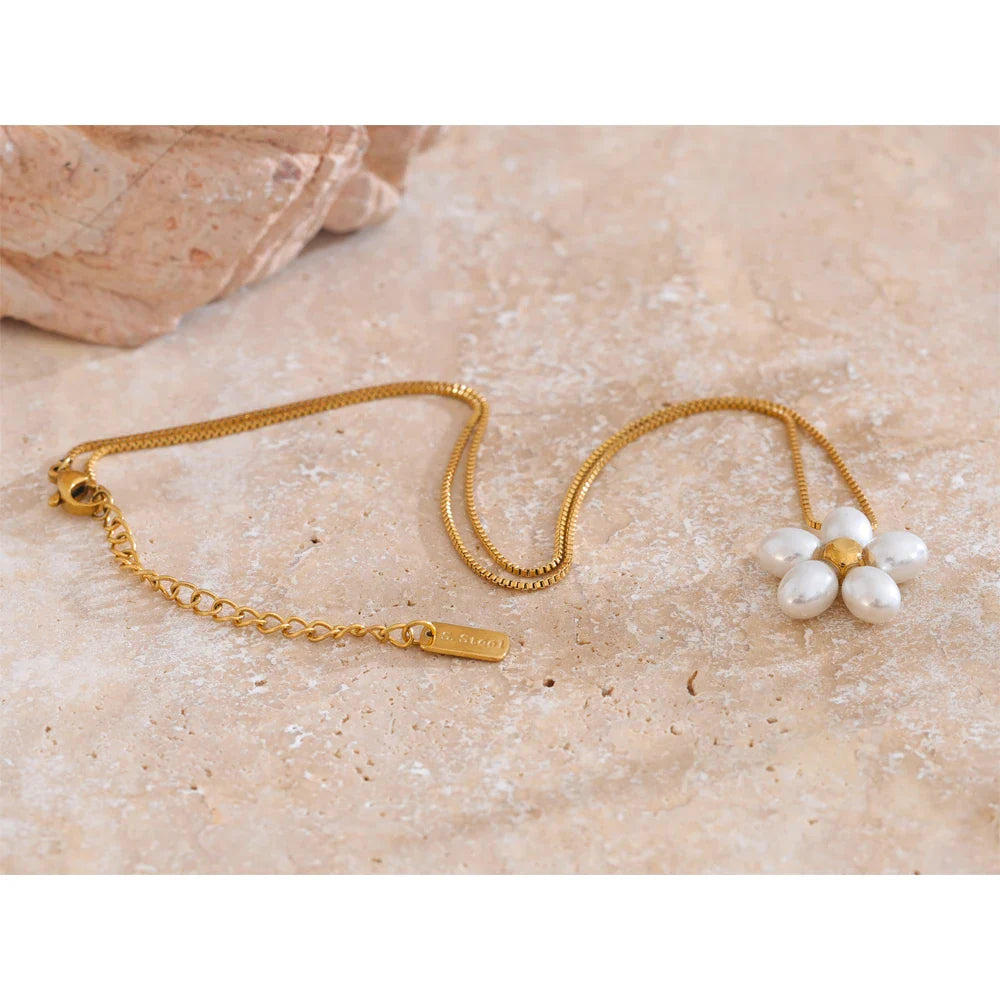 Gold Flower Pendant