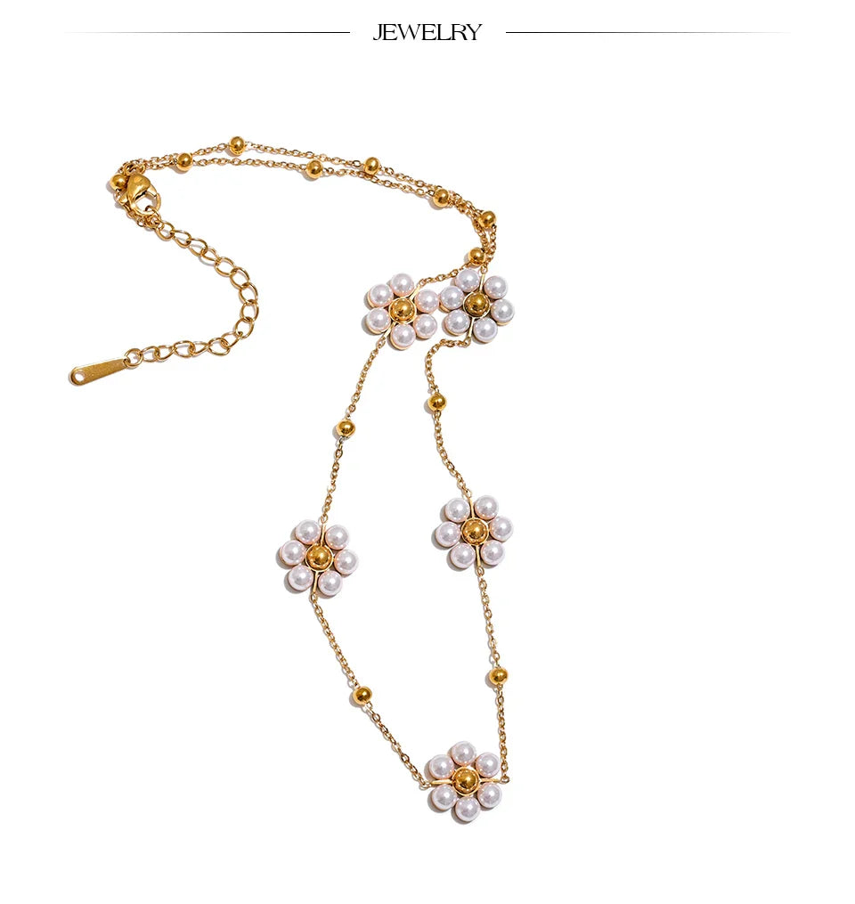 Beaded Flower Necklace