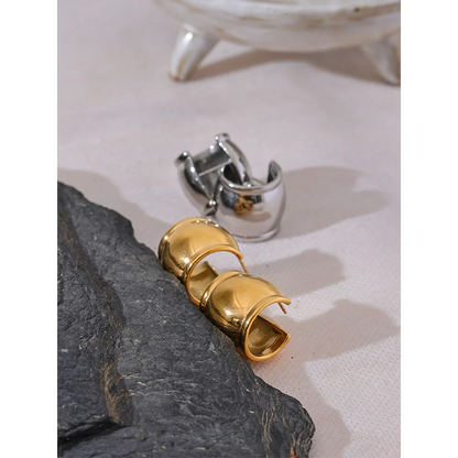 Hoop Huggie Earrings