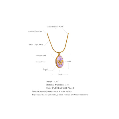Opal Butterfly Necklace