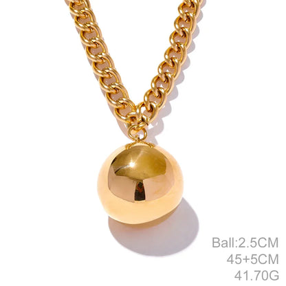 Smooth Round Bead Necklace