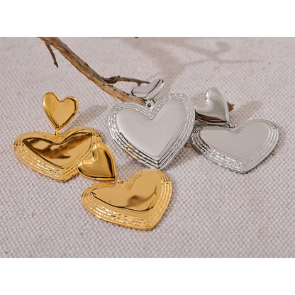 Heart Dangle Earrings