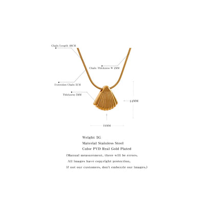 Shell Necklace Gold