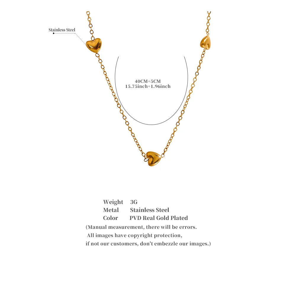 Tiny Gold Heart Necklace