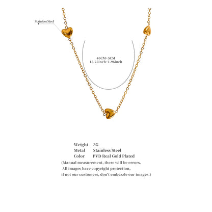 Tiny Gold Heart Necklace
