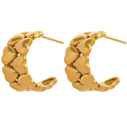Romantic Heart Hoop Earrings