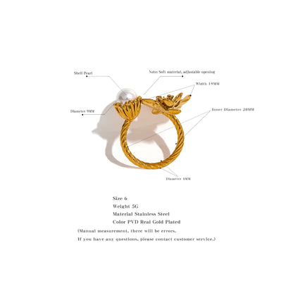 Flower Gold Ring