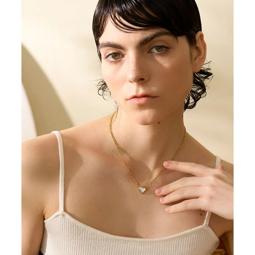 Pearl Heart Necklace