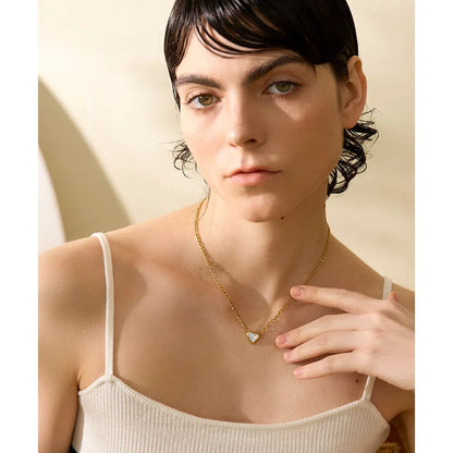 Pearl Heart Necklace