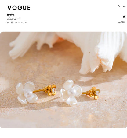 Flower Drop Earrings