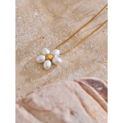 Gold Flower Pendant
