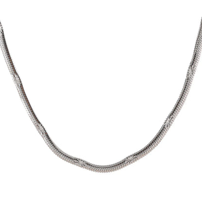 Flat Snake Chain Jewelry Set