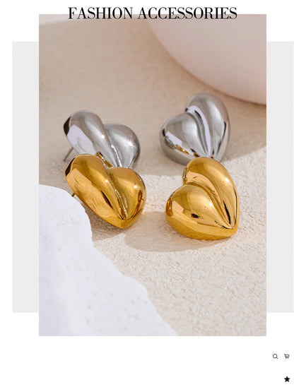 heart earrings