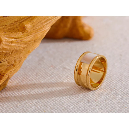 Gold shell ring