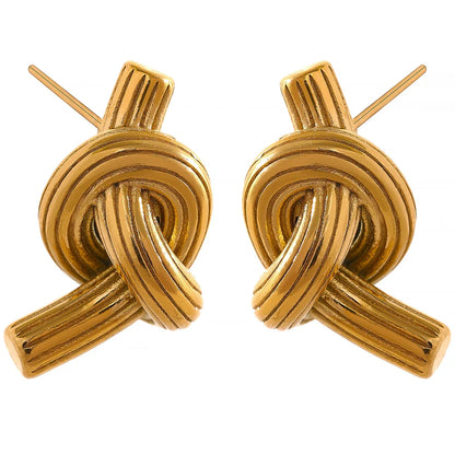 Knot stud earrings