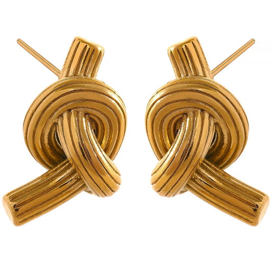 Knot stud earrings