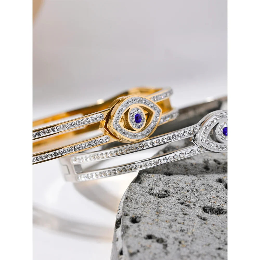 Silver Evil Eye Bracelet