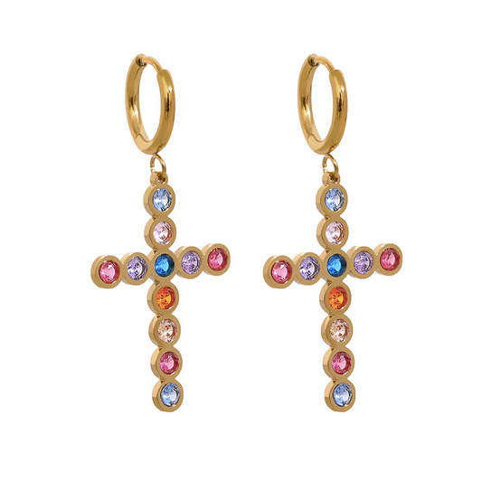 Cross earrings