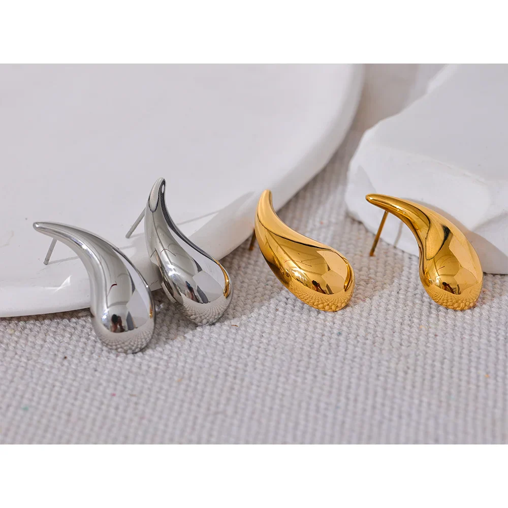 Water Drop Stud Earrings