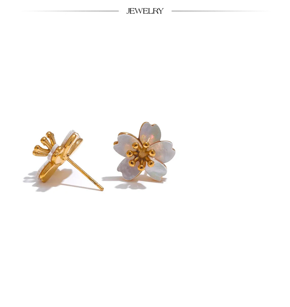 Flower Earrings Studs