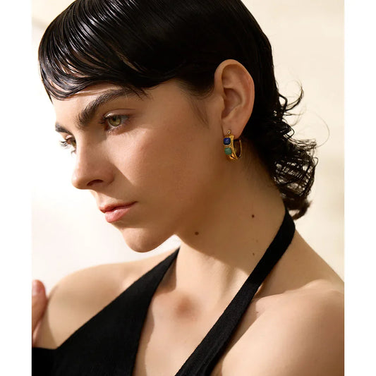 Natural stone earrings