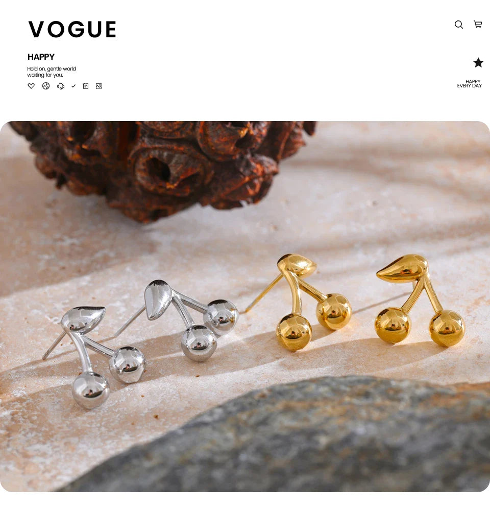 Cherry earrings