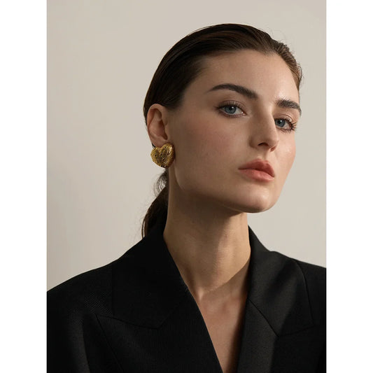 Vintage heart earrings