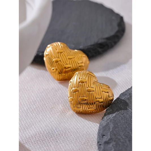 Vintage heart earrings
