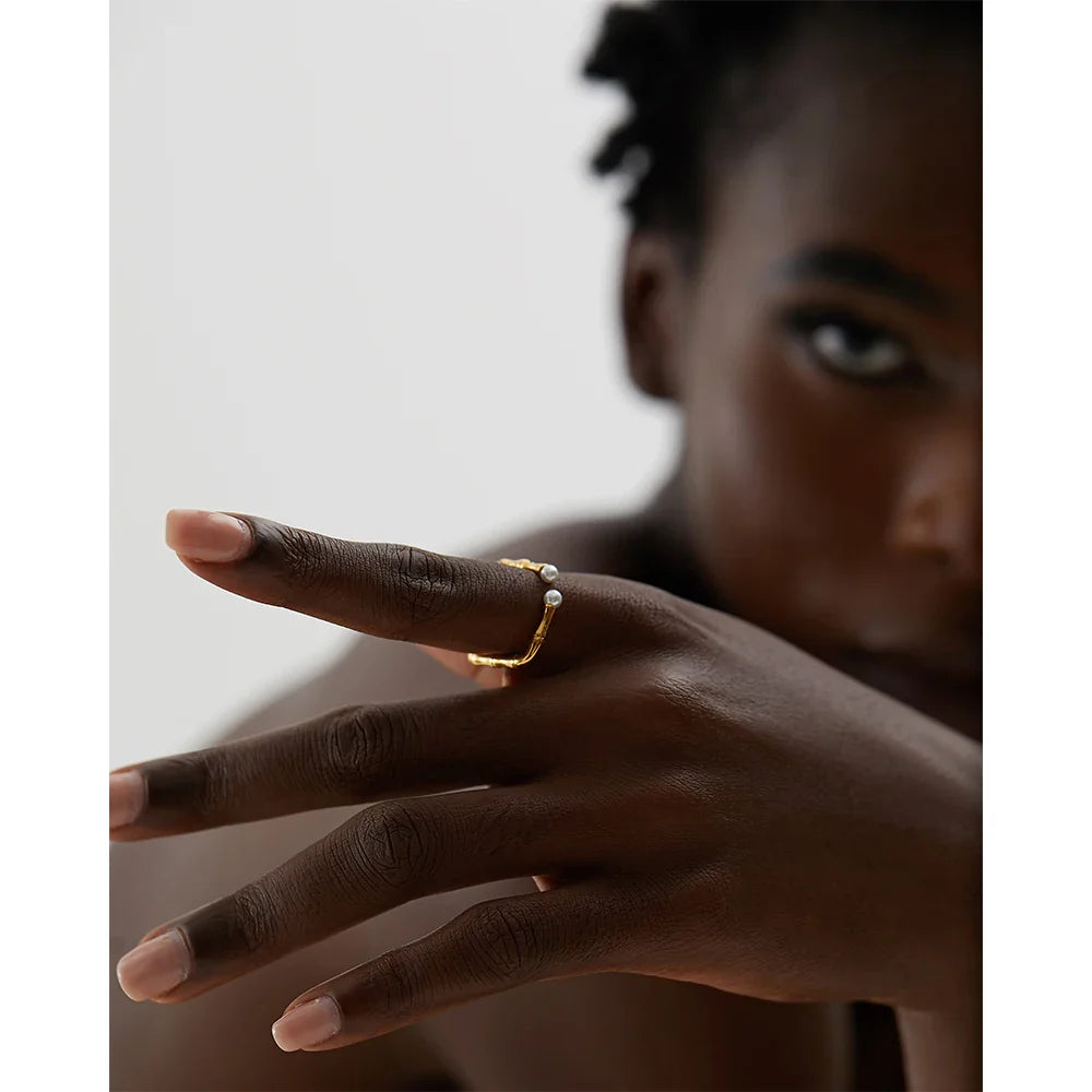 Pearl Band Ring
