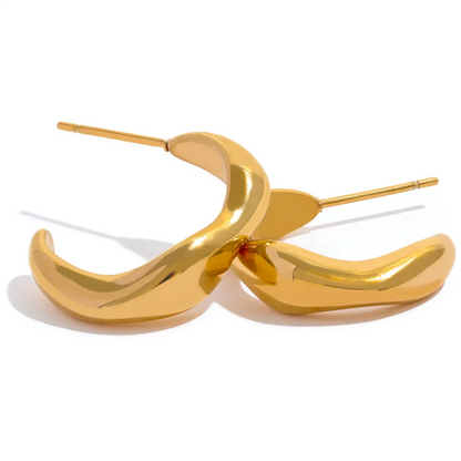 Gold Minimalist Hoop Earrings