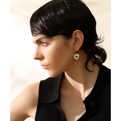 Pink Heart Earrings