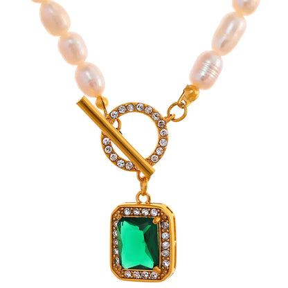 Luxury Pearl & Zircon Choker