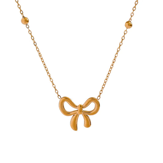 Bow Knot Pendant Necklace