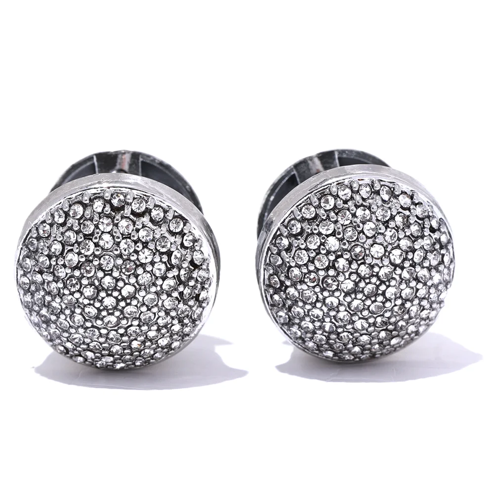 Multi-Color Zircon Hollow Hoop Earrings