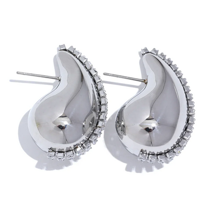 Gold Plated Water Drop Earrings