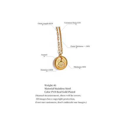 Yellow Duck Pendant Necklace
