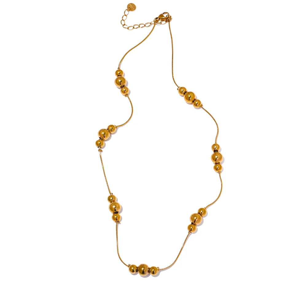 Gold Beads Chain Necklace