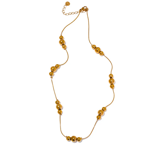 Gold Beads Chain Necklace