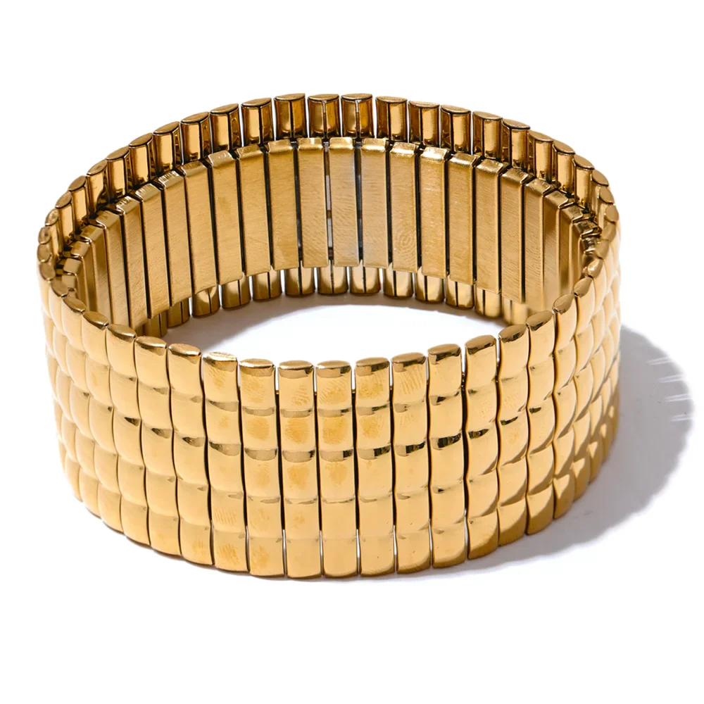 Wide Elastic Bracelet