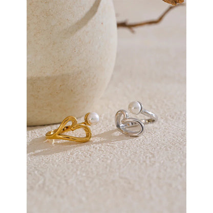 Gold Ring With Pearl