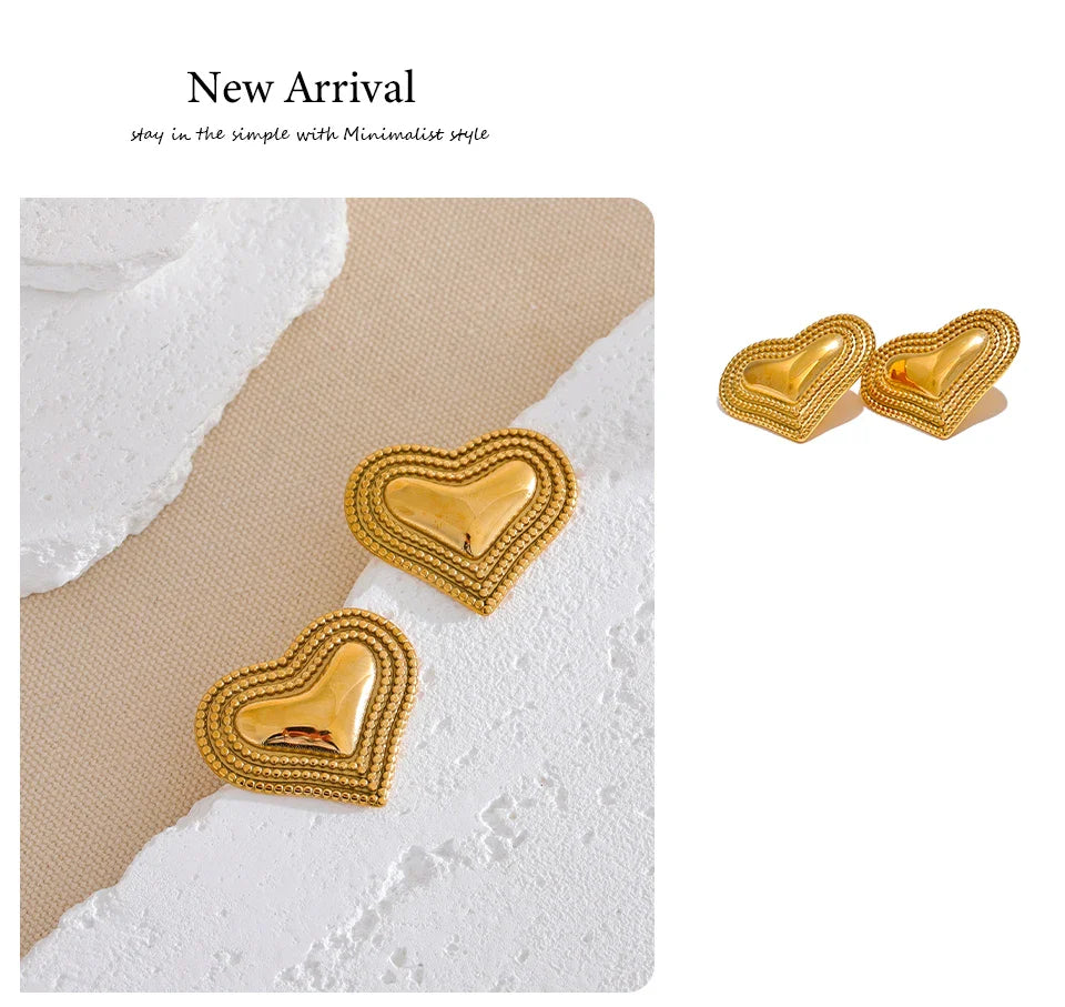Heart shaped earrings
