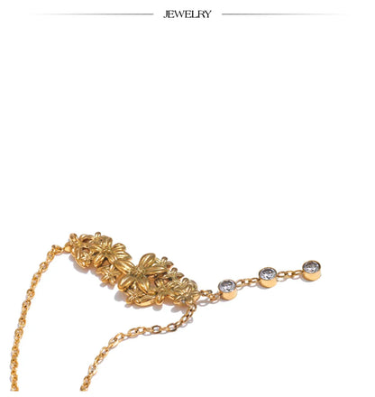 Gold Flower Necklace