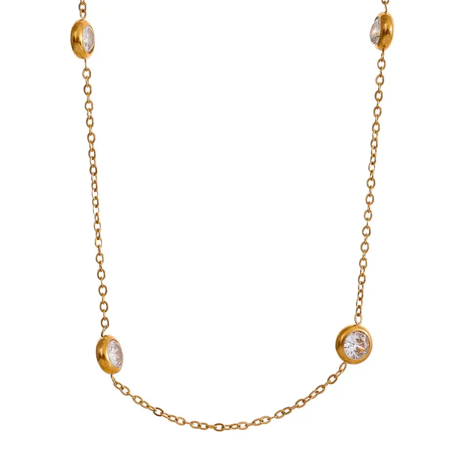 Colorful Cubic Zirconia Necklace