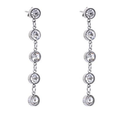 Colorful CZ Drop Earrings