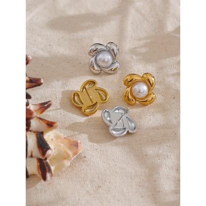 Pearl Flower Earrings
