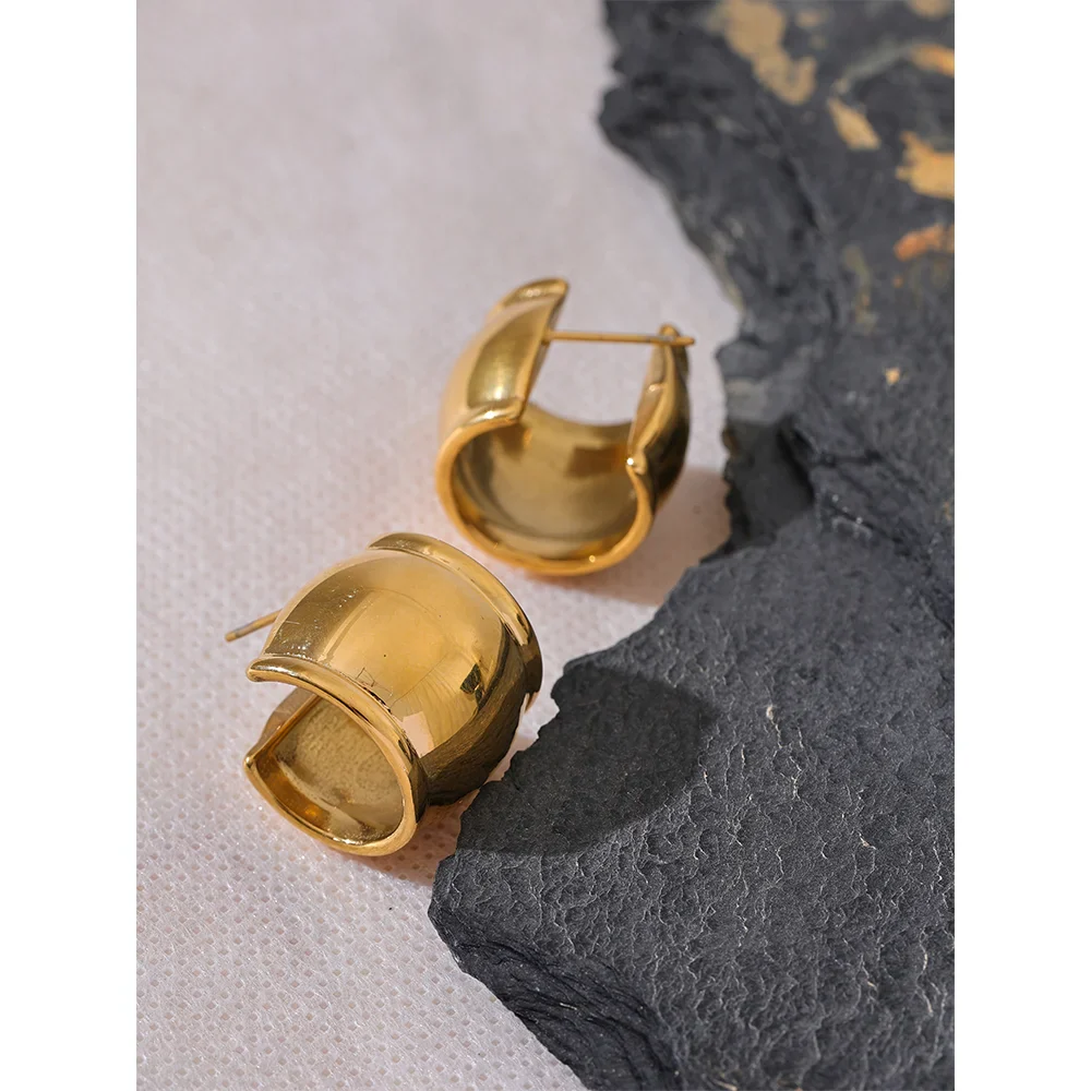 Hoop Huggie Earrings