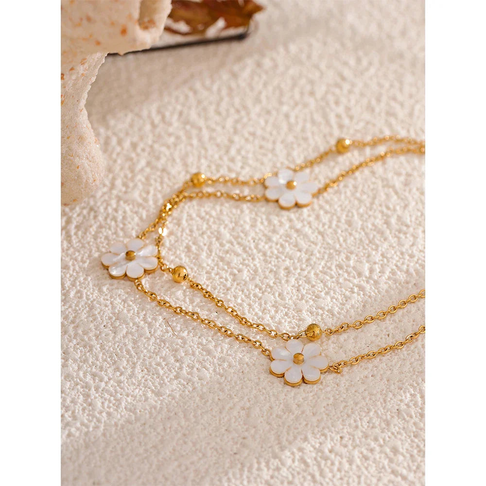 Double Strand Pearl Necklace